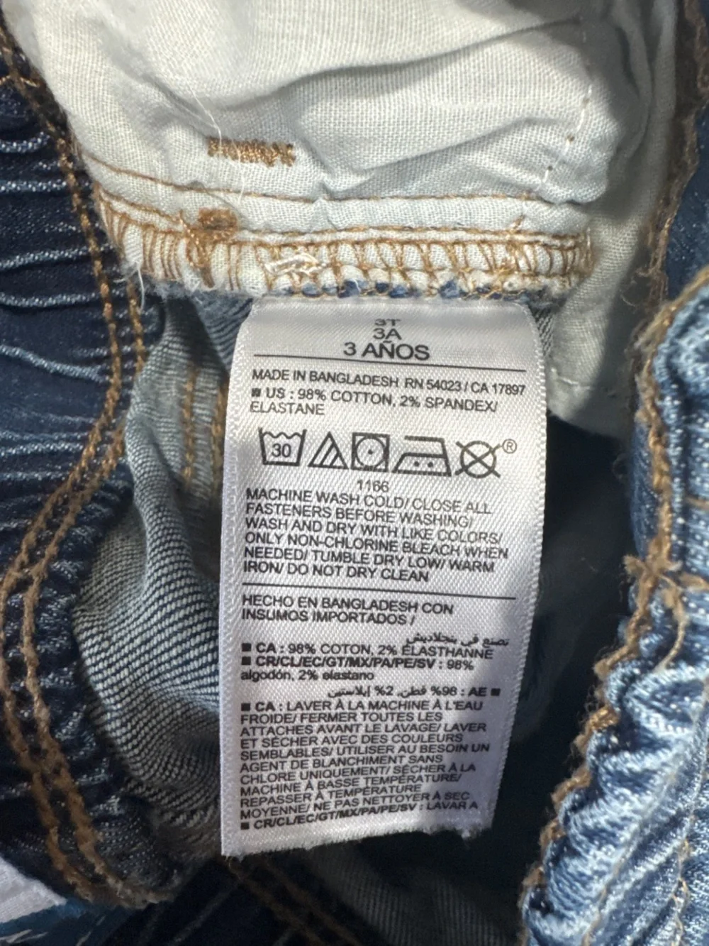 Old Navy skinny jeans blue denim pants toddler size 3T
